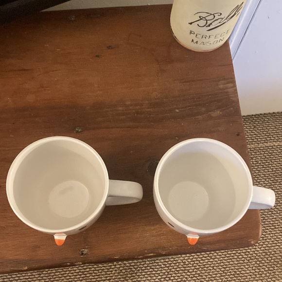 NWT Set of 2- Matching- Large 20oz Holiday Snowman ⛄️ Stoneware Mugs - Picture 5 of 16